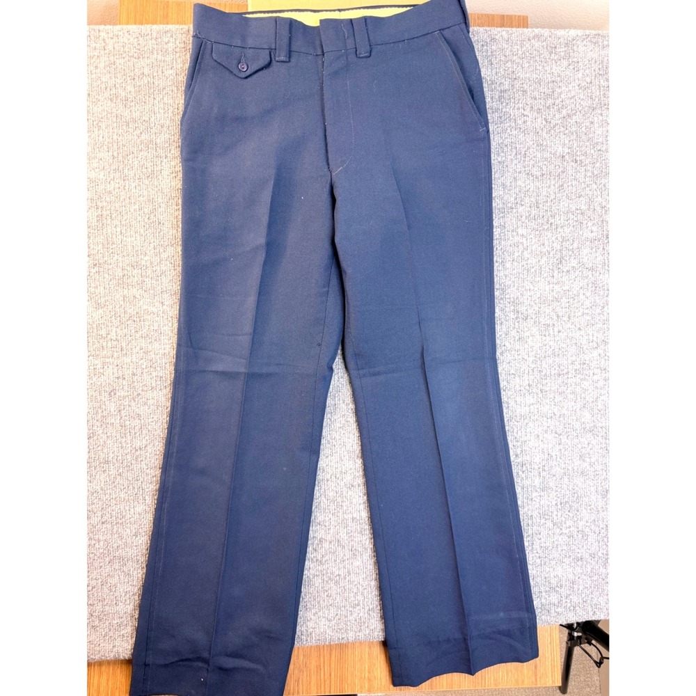 Vintage MW Montgomery Ward Navy Blue Workwear Pants Trousers 22x30 Straight Leg